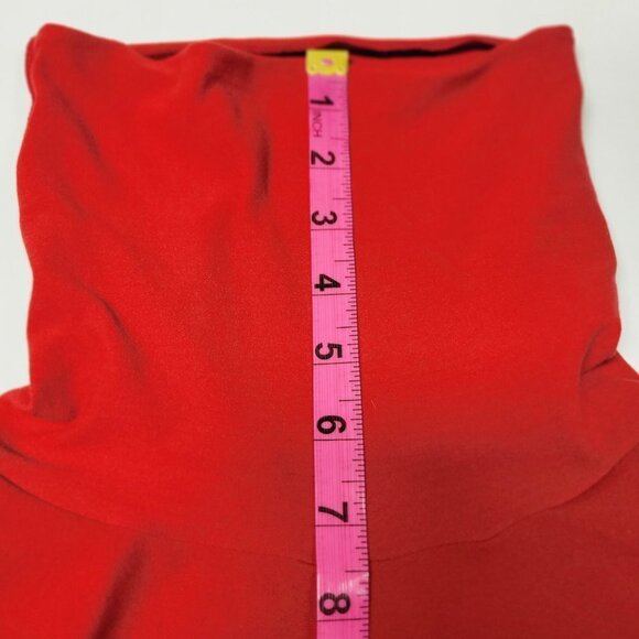 Turtleneck Red Top Long Sleeve Fall Top Winter Top Size L - Picture 9 of 9
